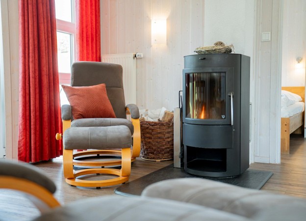 Wohnzimmer mit Kamin