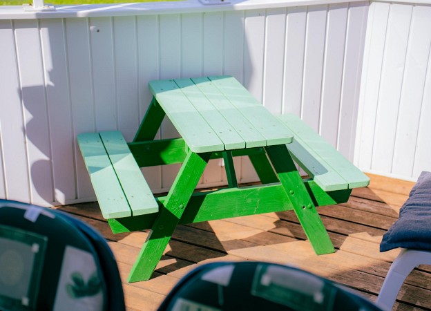 Kindersitzecke auf der Terrasse