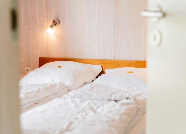 Blick ins Schlafzimmer